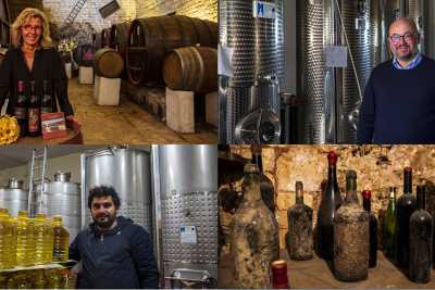 Le secolari cantine del sud-est barese, l� dove si produce il sontuoso Primitivo di Gioia